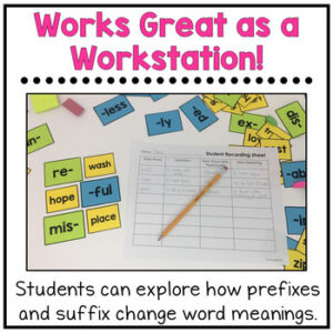 Prefixes and Suffixes Word Building - Stellar Teaching Co.