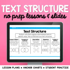 Nonfiction Text Structure Mini Lessons: Lesson Plans, Google Slides ...